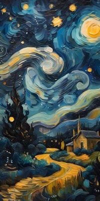 「The Starry Night」の鮮やかな色彩と渦巻く筆致！